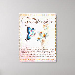 Toile À Mon Cadeau Petite-Fille, Beau Cadeau Papillon