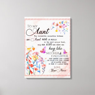 Toile À Mon Cadeau Tante, Cadeau Papillon De La Nièce
