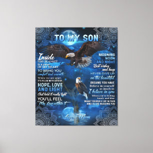Toile À Mon Fils Cadeau Anniversaire, Cadeau À Mon Bébé