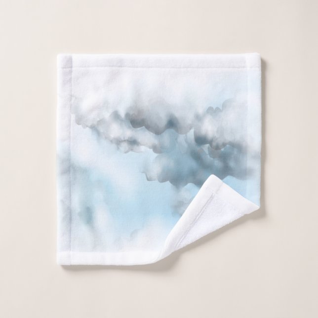 Toile à nuages (Gant de toilette)