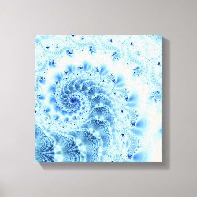 Toile à spirale bleue (Recto)