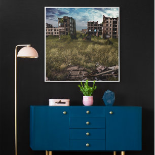 Toile Abandonné   Art Apocalyptique Post Urbain