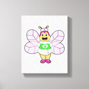 Toile Abeille en tant qu'infirmière avec trousse First a
