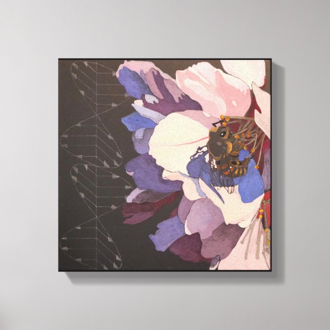 Toile Abeille et lumière polarisée (Recto)