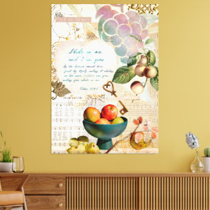 Toile Abide in Me Fruitative Faith Poster