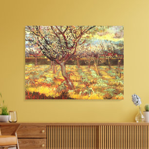 Toile Abricotiers en fleurs par Vincent van Gogh