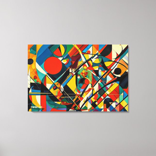 Toile ABSTR_24-052, Abstract Gallery Art (Recto)