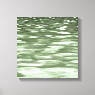Toile Abstract #3: Olive green blur