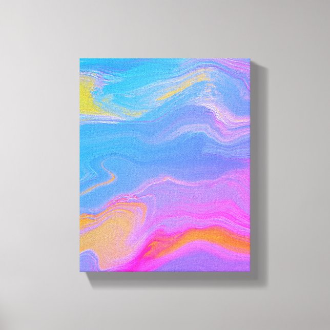 Toile Abstract Acrylic Flow (Recto)