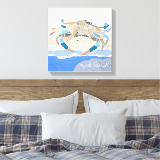 Toile Abstract crab on the beach! art on canvas