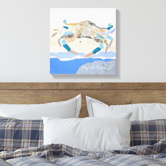 Toile Abstract crab on the beach!  art on canvas (Insitu(Chambre))