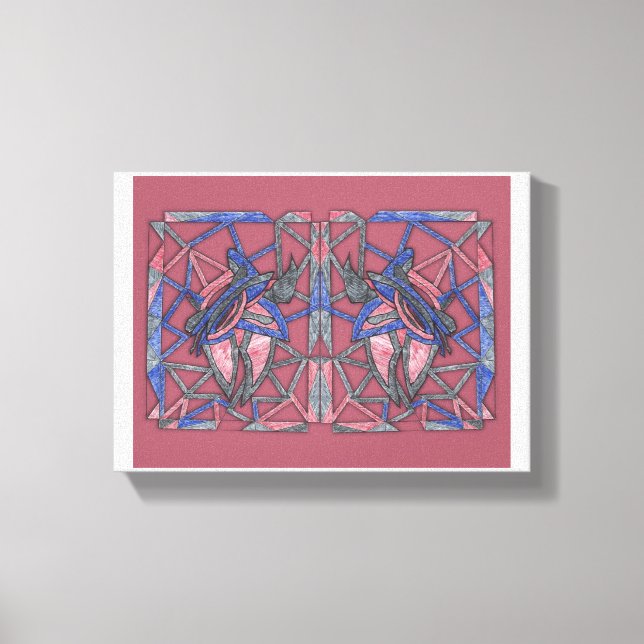 Toile Abstract Flame Weaver Canvas (Recto)