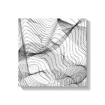 Abstract Flowing Lines Wall Art – Minimal Line Art