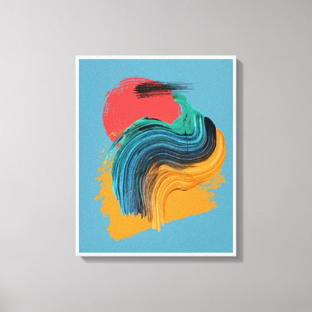 Toile Abstract Horizon Swirl (Recto)