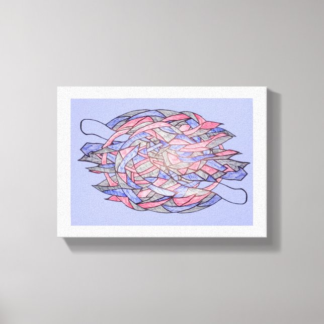 Toile Abstract Kaleidoscope Burst Canvas (Recto)