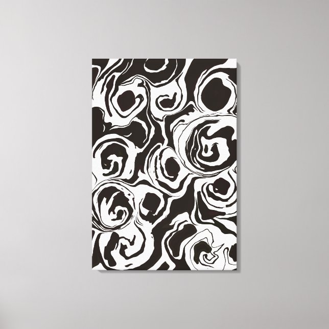 Toile  Abstract modern contemporary  circle shapes (Recto)