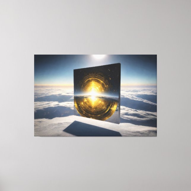 Toile Abstract Sun Stone (Recto)