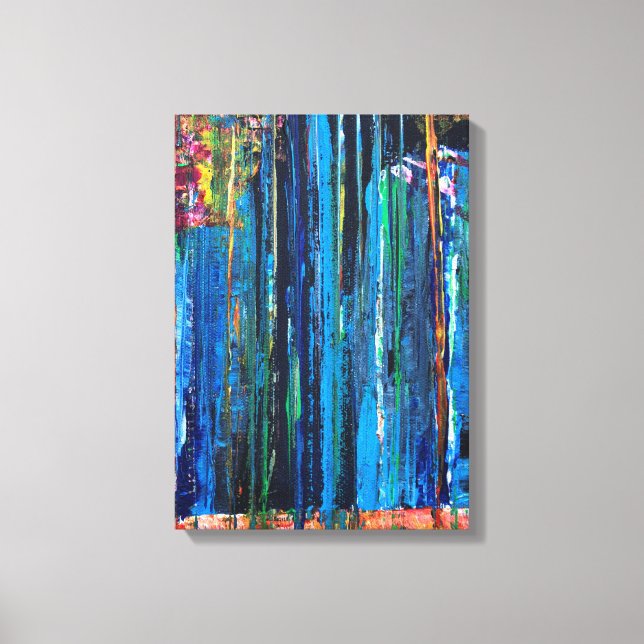 Toile Abstrait - Cascade (Recto)