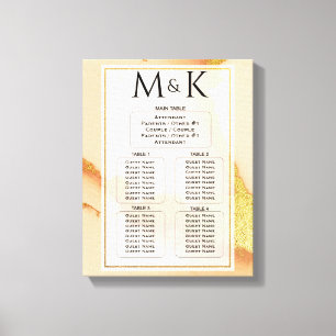 Toile Abstrait de corail moderne 💡 Mariage d'huile d'en