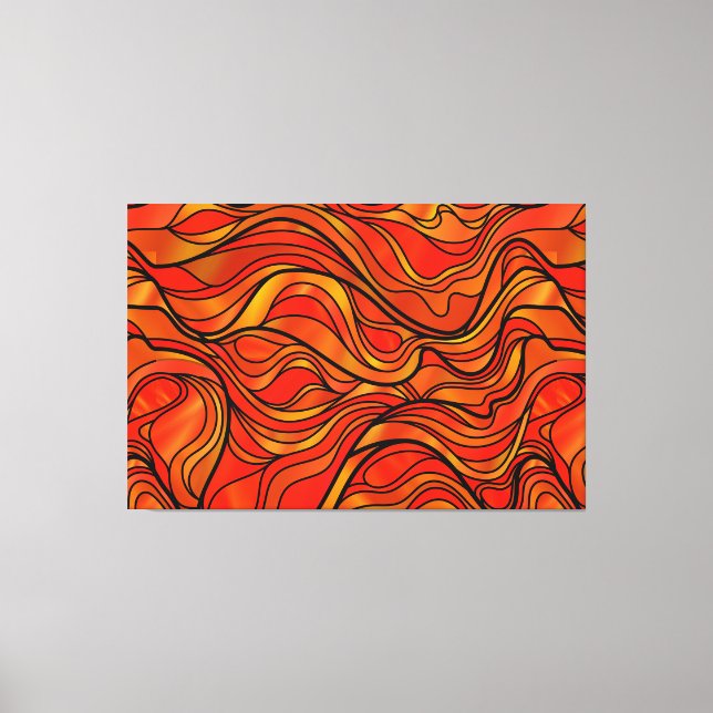 Toile Abstrait de verre orange (Recto)