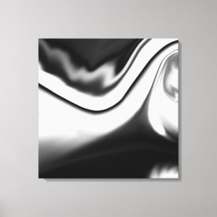 Toile Abstrait en noir et blanc