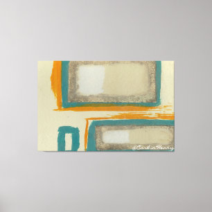 Toile Abstrait Inspiré de Rothko Doux et Audacieux