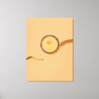 Abstrait Minimaliste Moderne Art Bronze Et Pêche