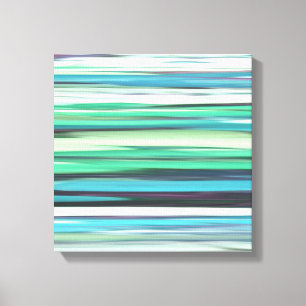 Toile Abstrait n° 2 : bleu vert d'eau