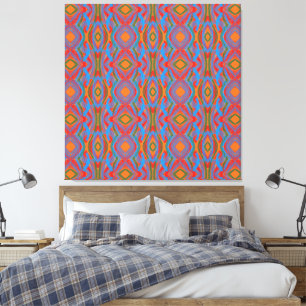Toile Abstrait Orange