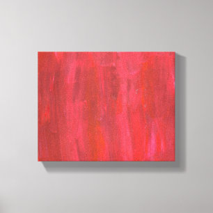 Toile Abstrait rouge rustique
