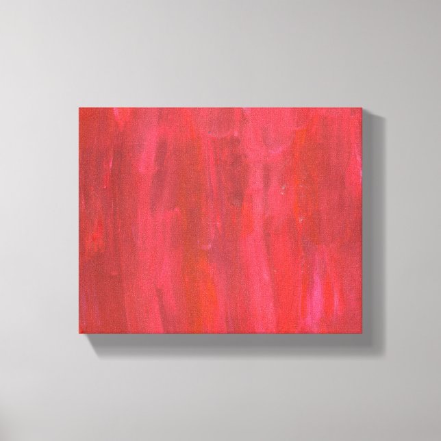 Toile Abstrait rouge rustique (Recto)
