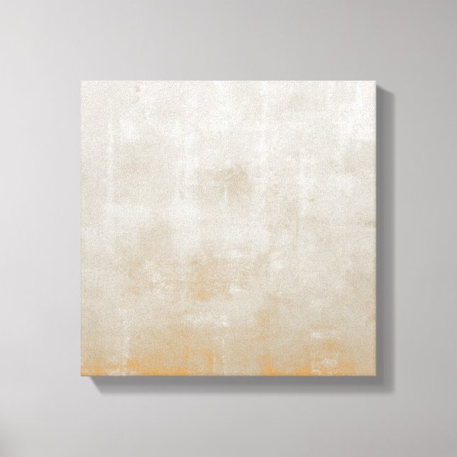 Toile Abstrait rustique gris orange simple (Recto)