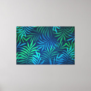 Toile Abstrait Tropical Feuilles Art Canvas Imprimer