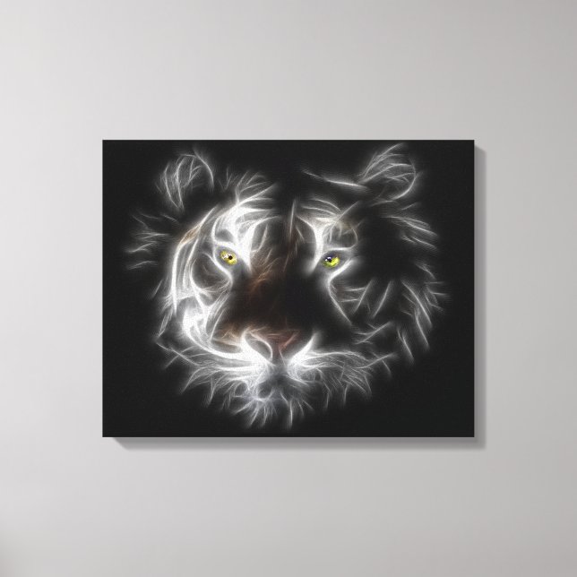 Toile Abstraite enrobée de tigre (Recto)