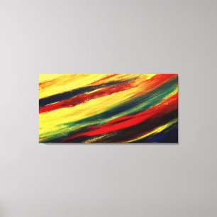 Toile Abstraite triptyque acrylique colorée