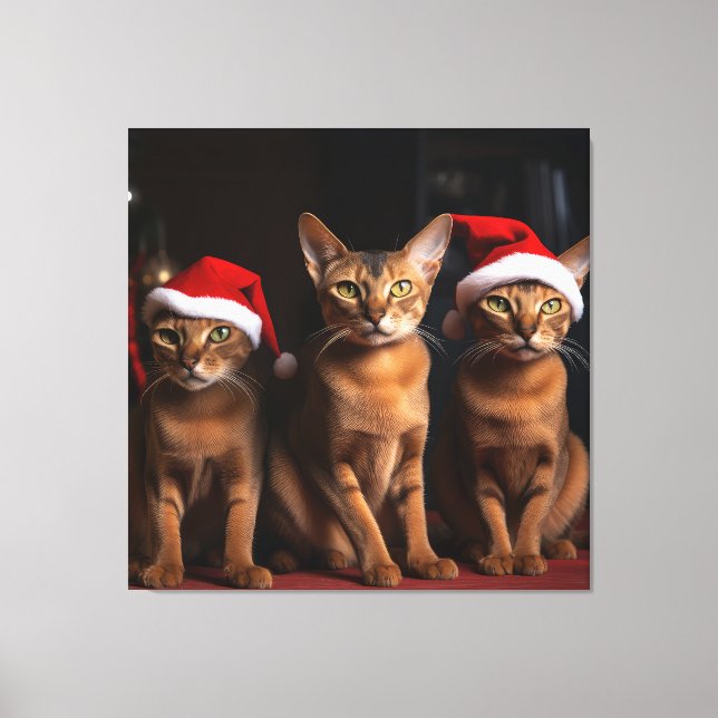 Toile Abyssinian près de la cheminée Noël (Recto)