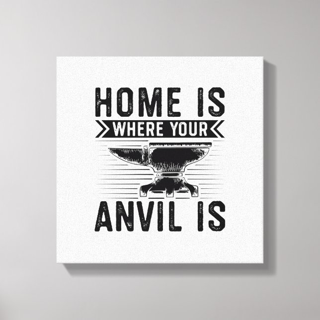 Toile Accueil où se trouve votre enclume - Cadeaux Black (Recto)
