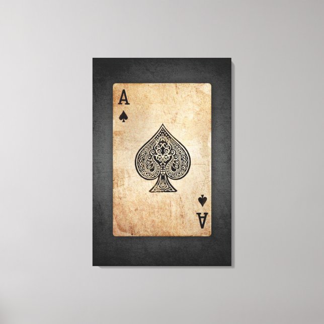 Toile Ace of spades (Recto)