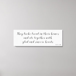 Toile Actes 2:46 verse