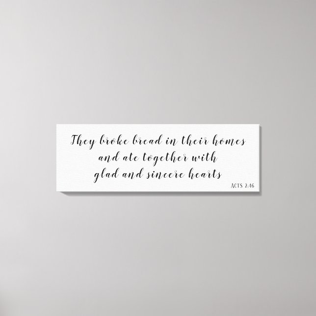 Toile Actes 2:46 verse (Recto)