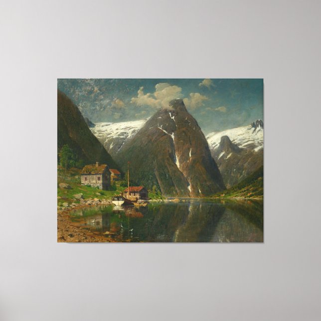 Toile Adelsteen Normann Munken Gard i Esefjorden (Recto)