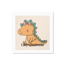 Adorable Petite fille Dinosaur - Design Dino migno