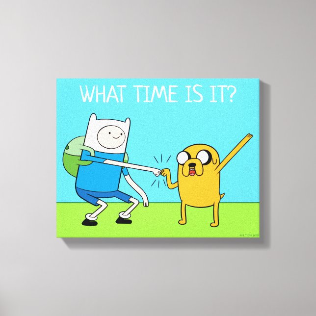 Toile Adventure | Finn & Jake Fist Bump (Recto)