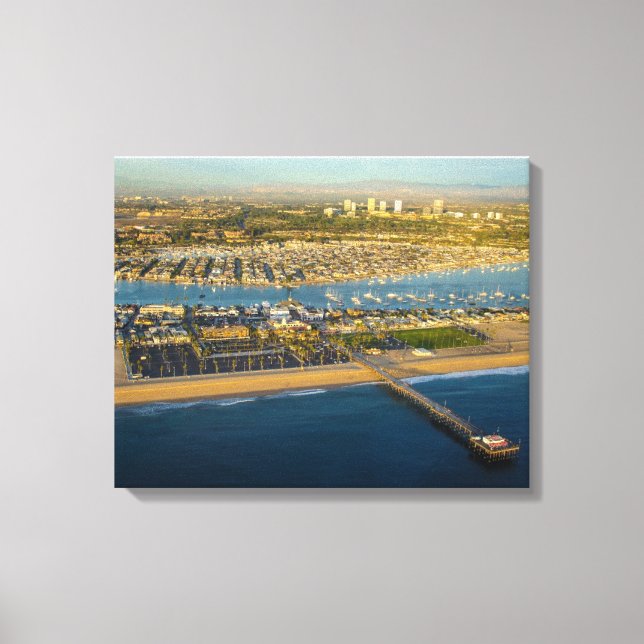 Toile Aérien de Newport Beach Californie (Recto)