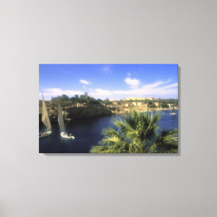 Toile AF, Égypte, Haute-Égypte, Assouan. Nil,