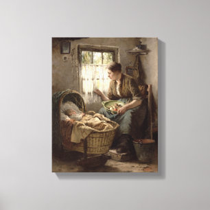 Toile Affection mère (huile sur toile)