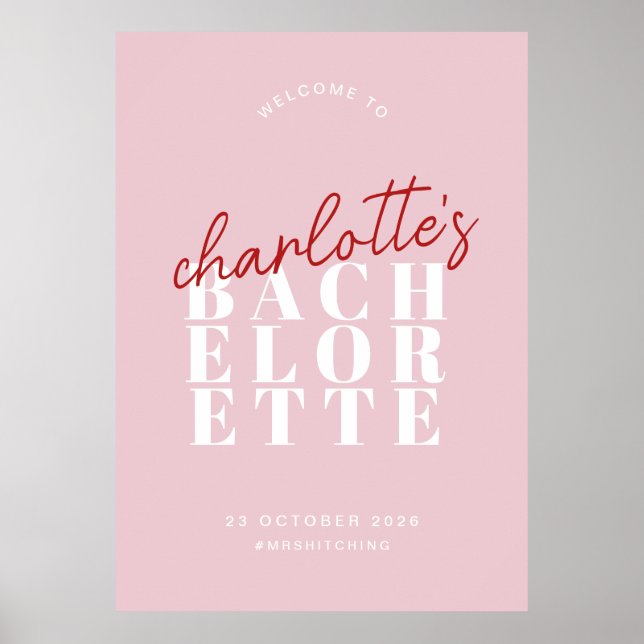 Toile Affiche de bienvenue Brody Bachelorette (Devant)