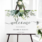 Affiche de bienvenue Mariage Eucalyptus Green Foli