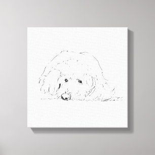 Toile Affiche de chiot Cockapoo, idées de cadeaux pour a