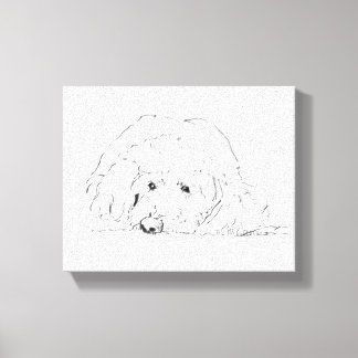 Toile Affiche de chiot Cockapoo, idées de cadeaux pour a